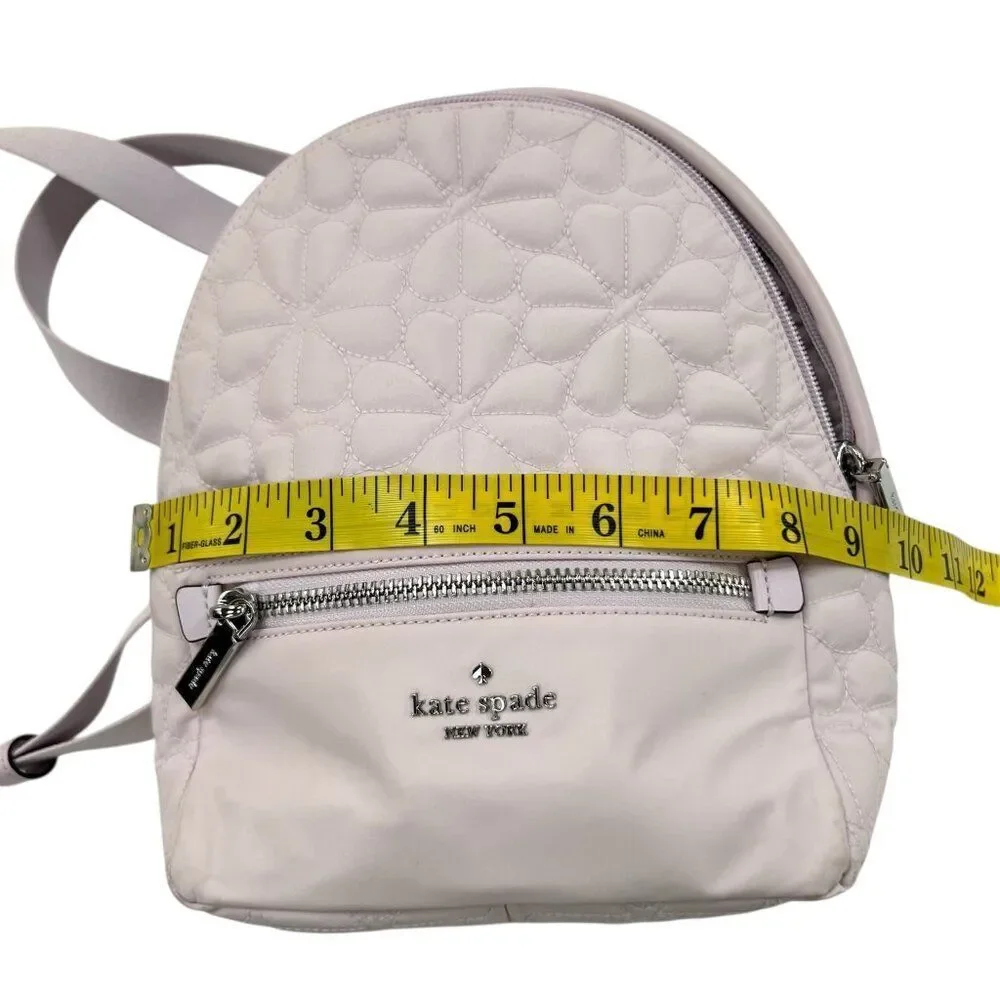 Kate Spade New York Quilted Flower Mini Backpack In Light Pink With Adjustable S